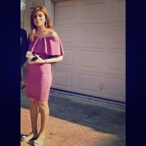 Off shoulder cocktail dress